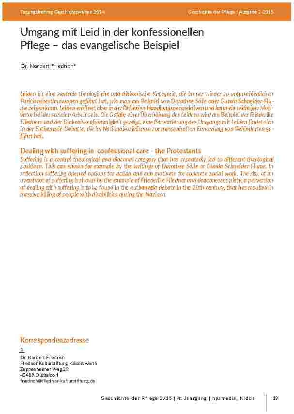 [doc_203076] Umgang mit Leid in der konfessionellen Pflege – das evangelische Beispiel