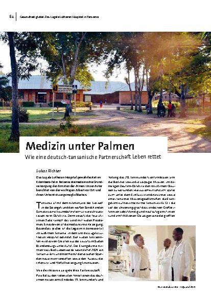 [doc_323185] Medizin unter Palmen: Wie eine deutsch-tansanische Partnerschaft Leben rettet
