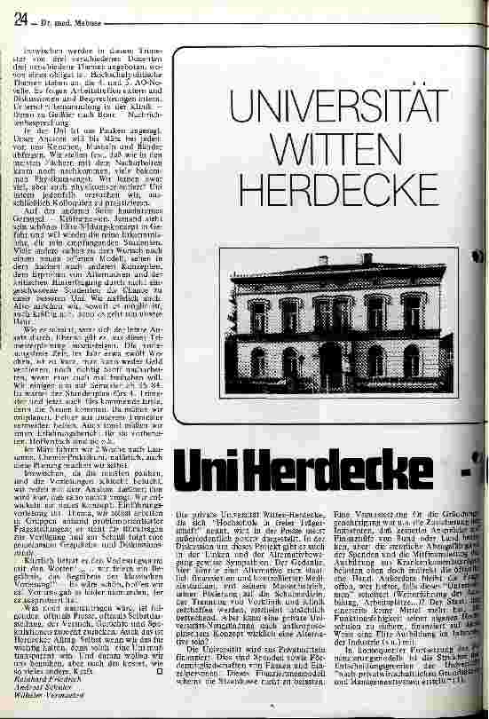 [doc_11393] Uni Herdecke - die Alternative?
