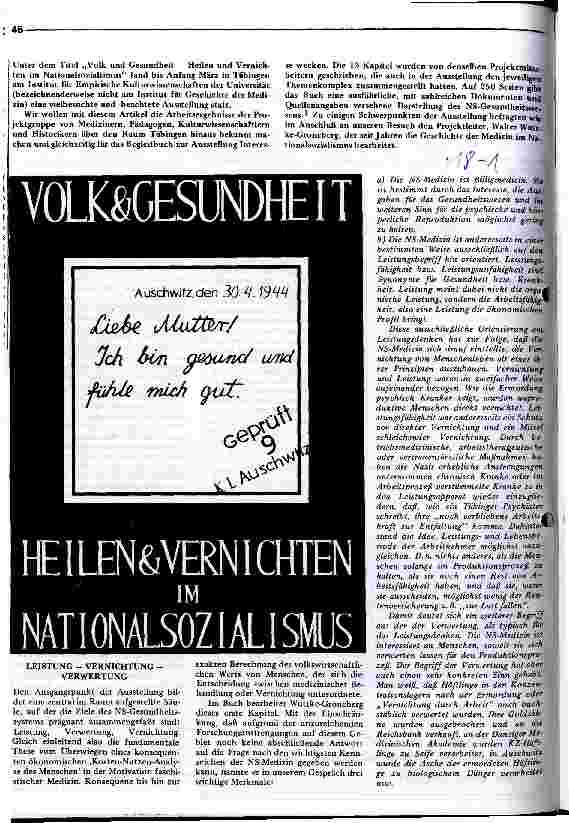 [doc_9158] Volk & Gesundheit Heilen & Vernichten im Nationalsozialismus