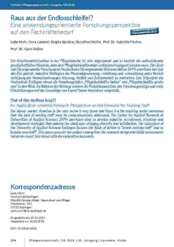 [doc_201697] Raus aus der Endlosschleife!? Eine anwendungsorientierte Forschungsperspektive auf den Fachkräftebedarf